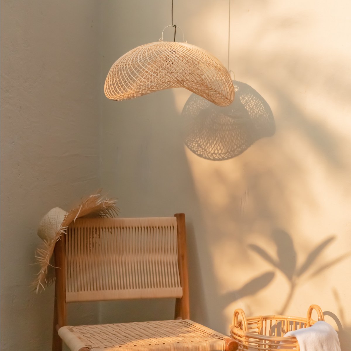 Rattan lamp | Lampshade PADMA (2 sizes)