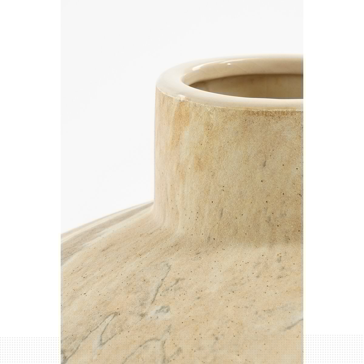 Trentino Vaas - Keramiek - Beige