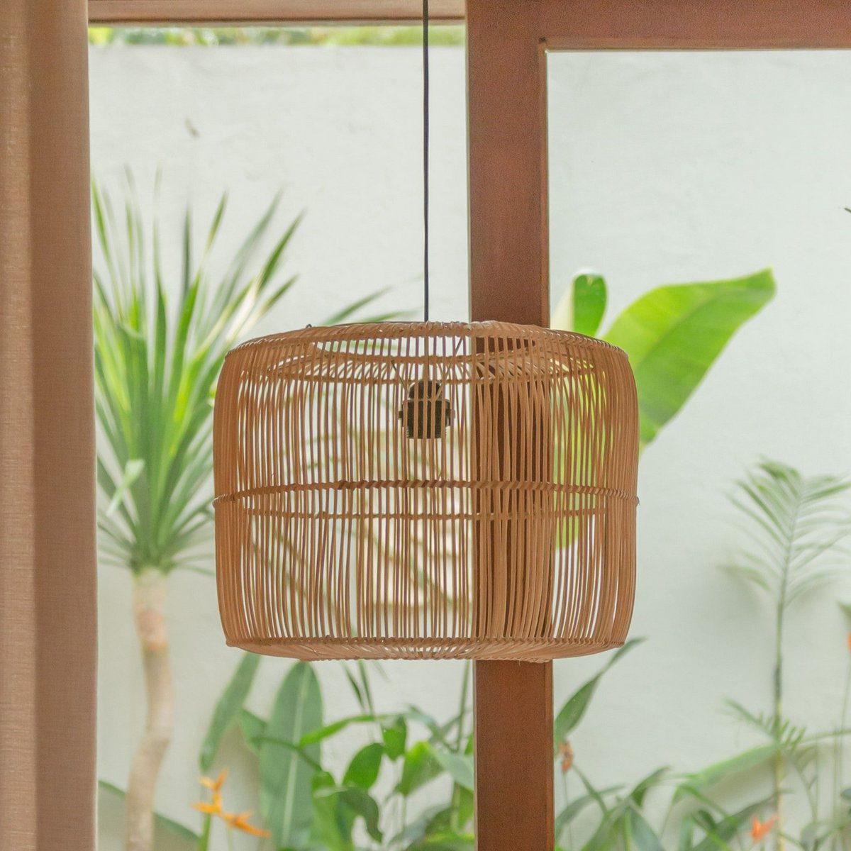 Rattan lamp | Boho lampshade | Hanging lamp LIKU (2 sizes)