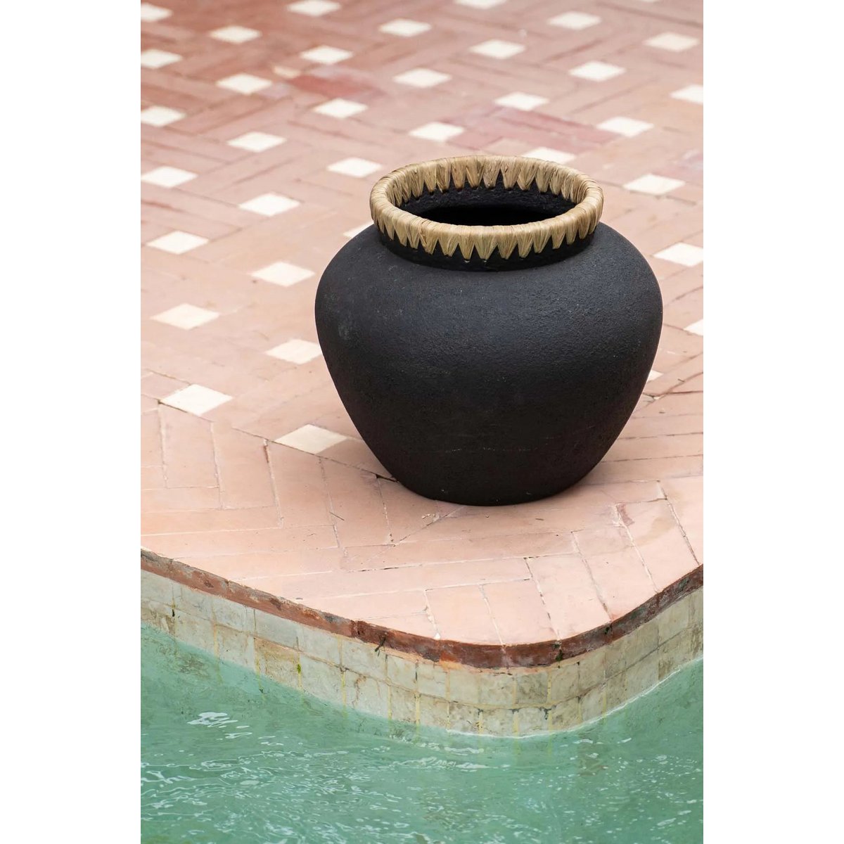 Die Styly Vase - Schwarz Natur - L
