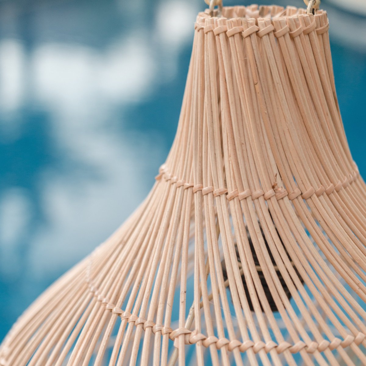 Rattan lamp | Boho lampshade | Hanging lamp KENARI