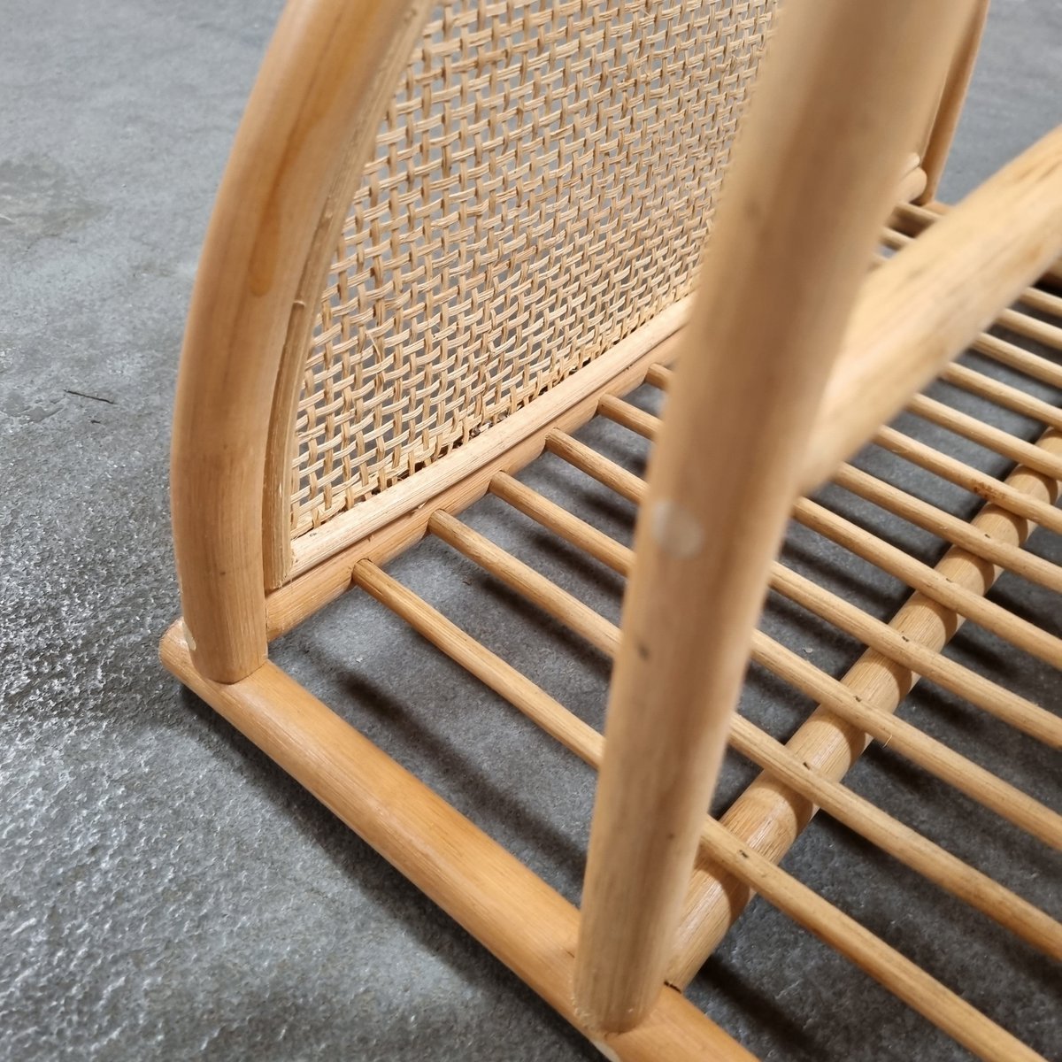 Rattan-Zeitungskorb Zeitschriftenhalter Zeitschriftenkorb ALOR