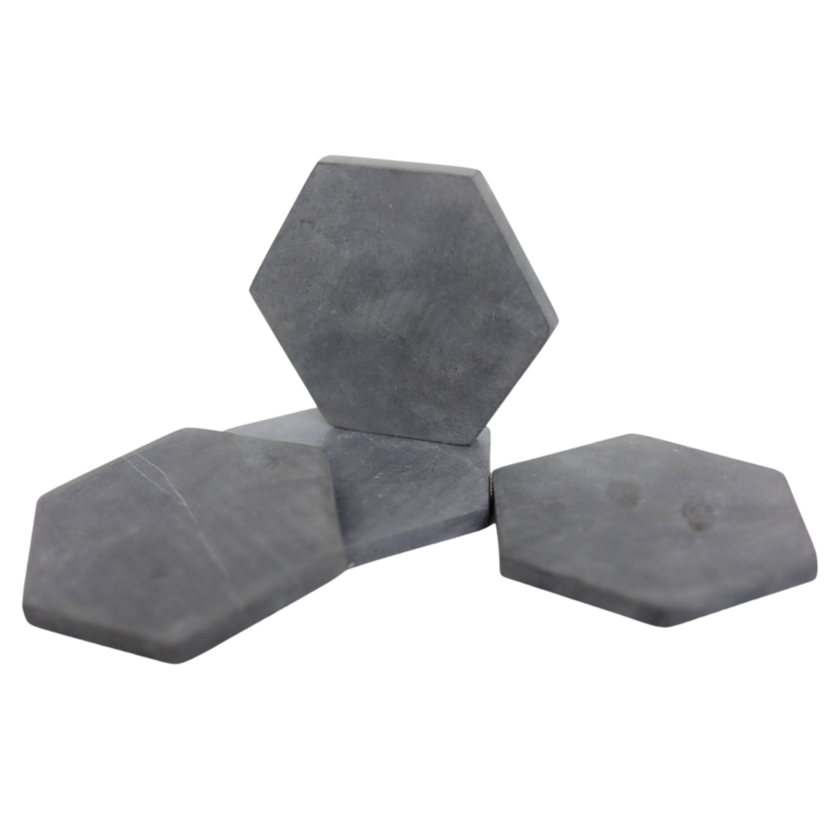 Marmoruntersetzer handgemachtes 4er- oder 8er-Set INAI (grau)