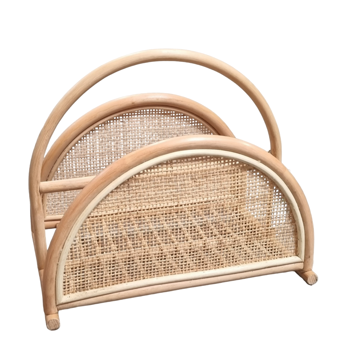 Rattan-Zeitungskorb Zeitschriftenhalter Zeitschriftenkorb ALOR