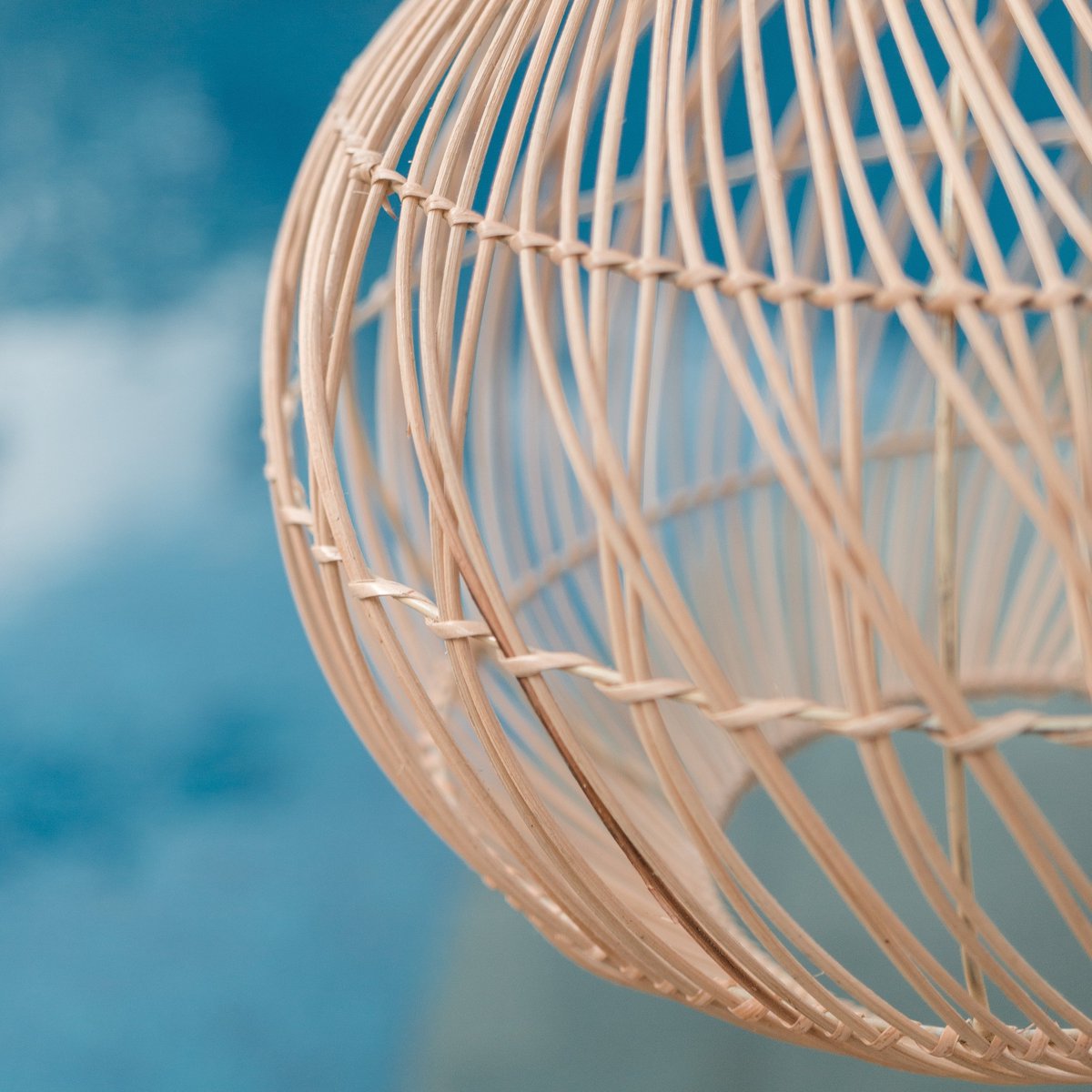Rattan lamp | Boho lampshade | Hanging lamp KENARI