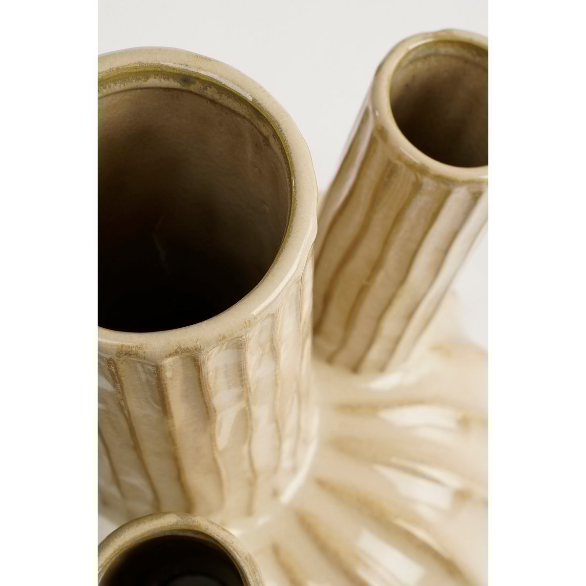 Felipe Tulpenvase – H27 x Ø20 cm – Keramik – Beige