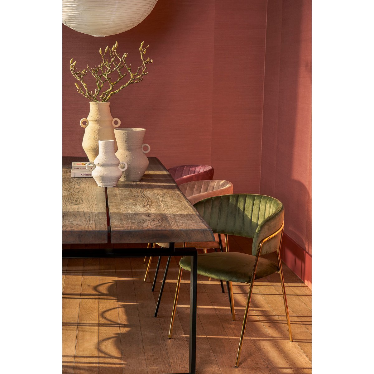 Lane Krug – H33 x Ø24 cm – Terrakotta – Taupe