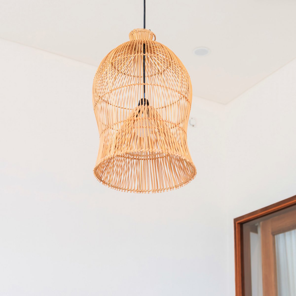 Rotan lampenkap – Boho hanglamp – plafondlamp hangend – Boho plafondlamp MAHARA (Ø35 cm)