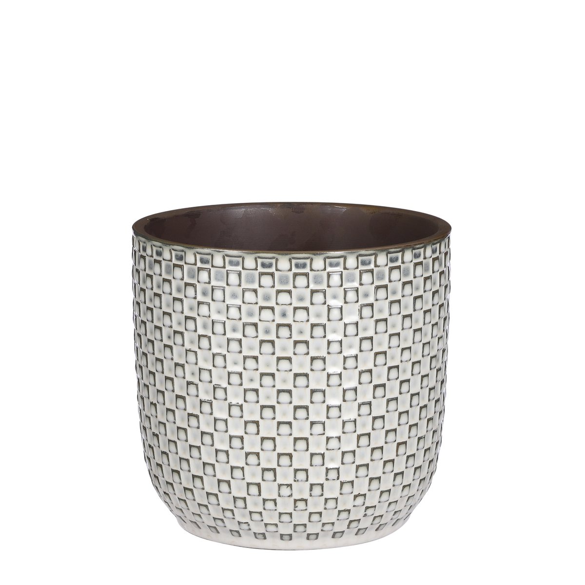 Daan Flowerpot - H17.5 x Ø19 cm - White