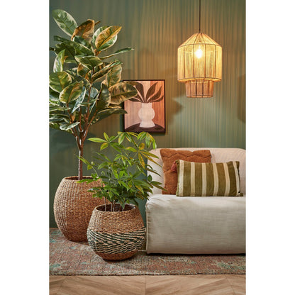 Elsa Hanglamp - H49 x Ø35 cm - Jute - Lichtbruin