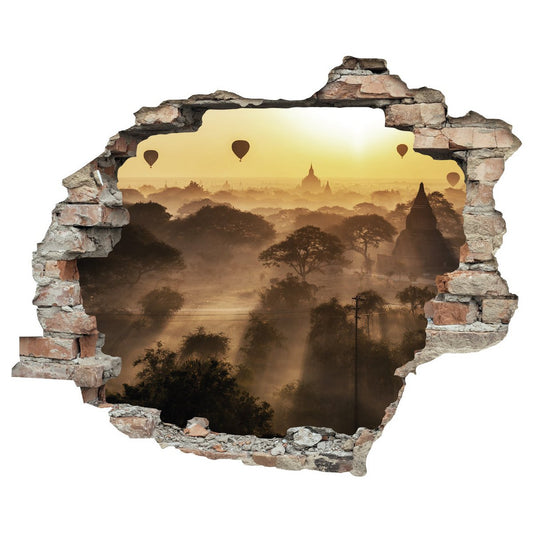 3D wall sticker - sunset