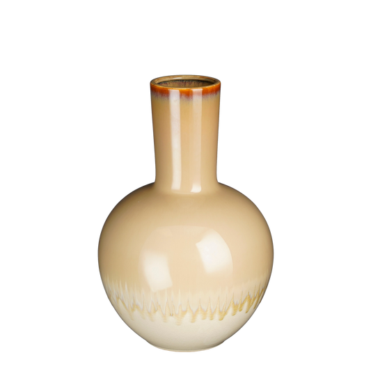 Holm Vase - H42 x Ø28 cm - Ceramic - Cream