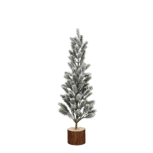 Kunstkerstboom - H58 x Ø30 cm - Groen Frosted