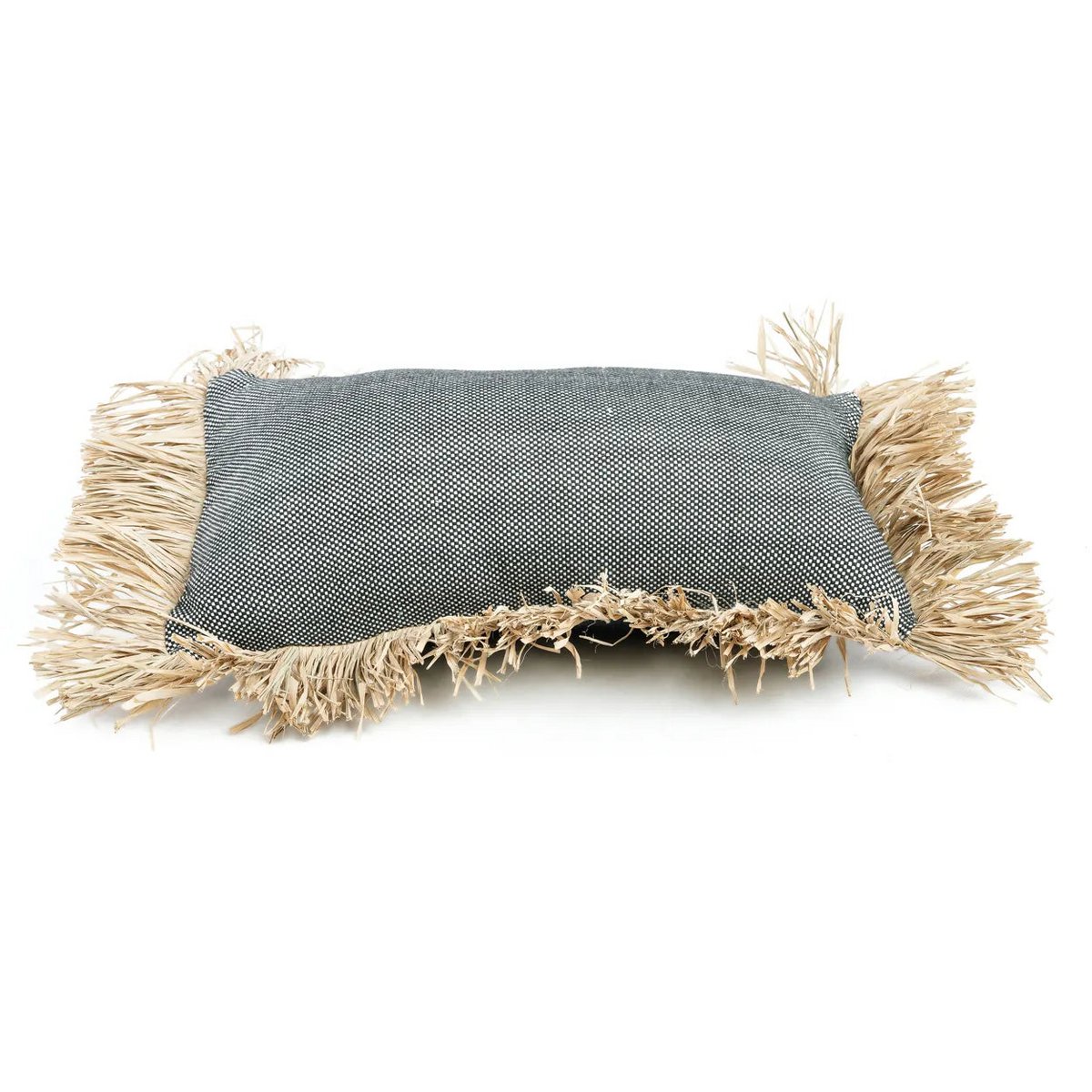 The Cotton Bonita Cushion Cover - Natural Black - 30x50