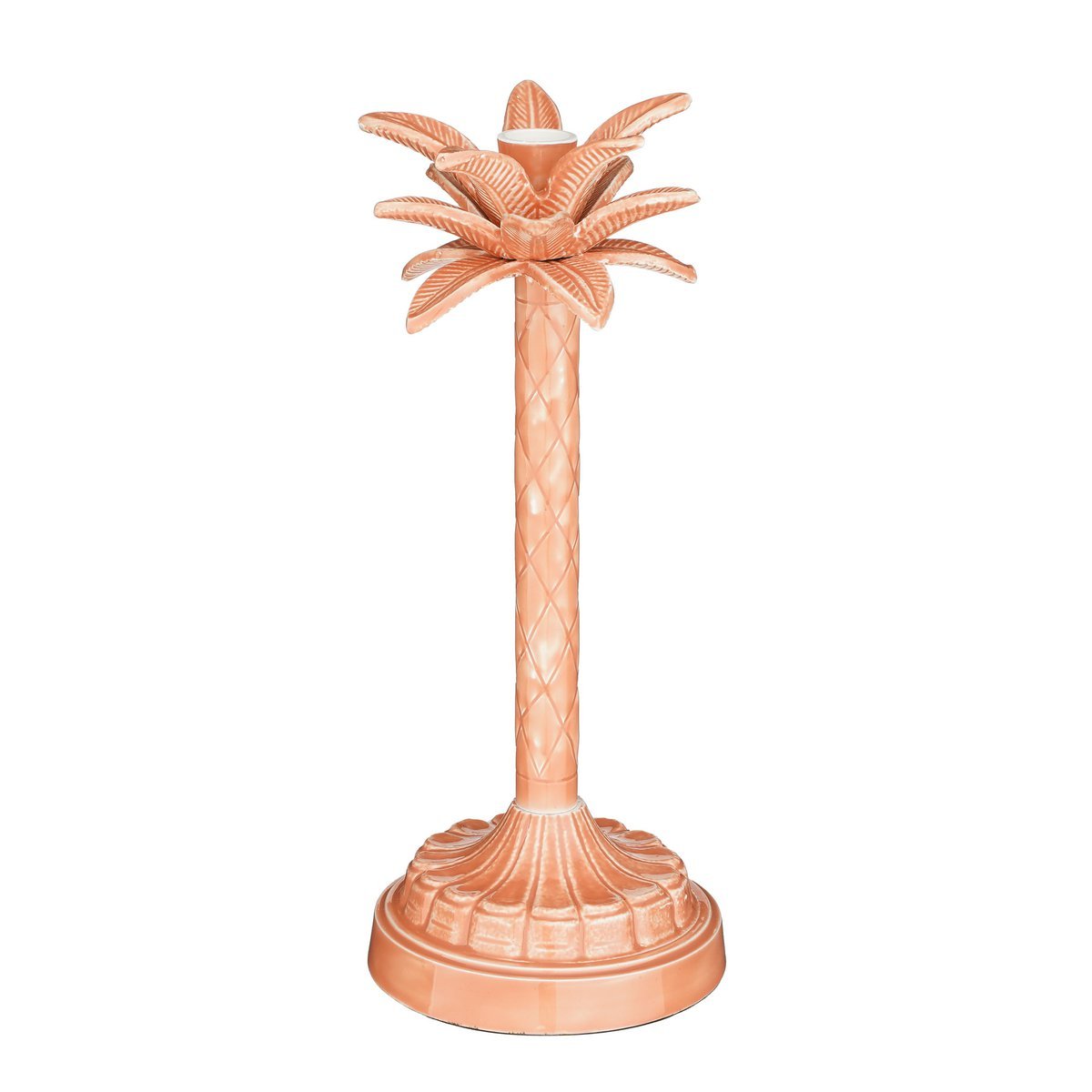 Kandelaar Palmboom - H30 x Ø13 cm - Roze