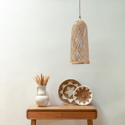 Bamboo lamp | Natural lampshade | Woven ceiling lamp CAMAYA