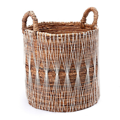 Boho laundry basket | Plant basket | Storage basket MANDURO made of banana fiber (3 sizes)