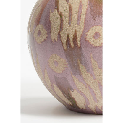 Javi Vase - H34 x Ø52 cm - Ceramic - Pink, Beige