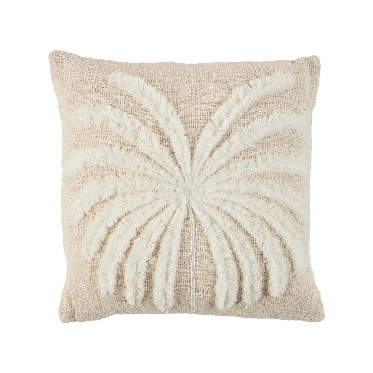 The Isla Palm Cushion Cover - Natural White