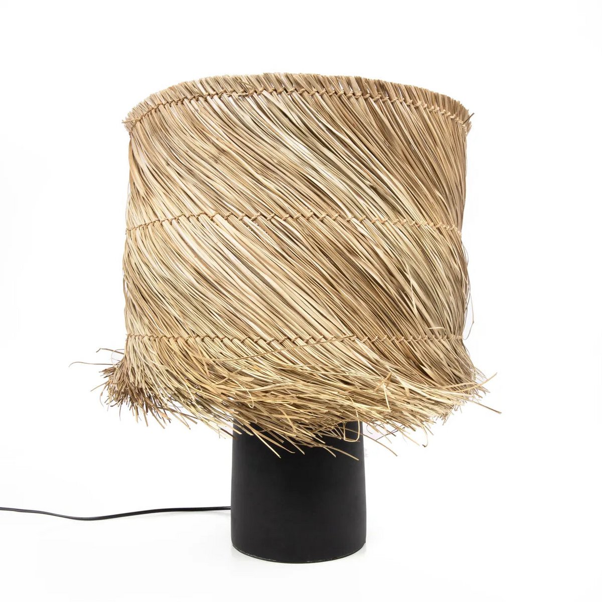 The Pandan table lamp - black natural