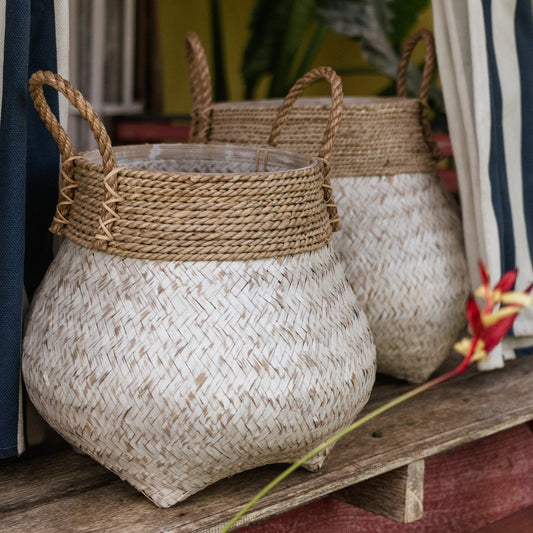 Basket | Laundry basket | Plant basket BENOA made of bamboo (2 sizes)