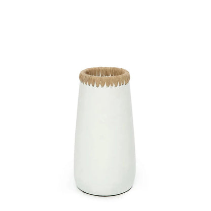 The Sneaky Vase - White Natural - M