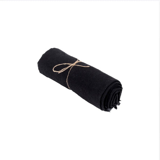 The linen tablecloth - Black - 150x200