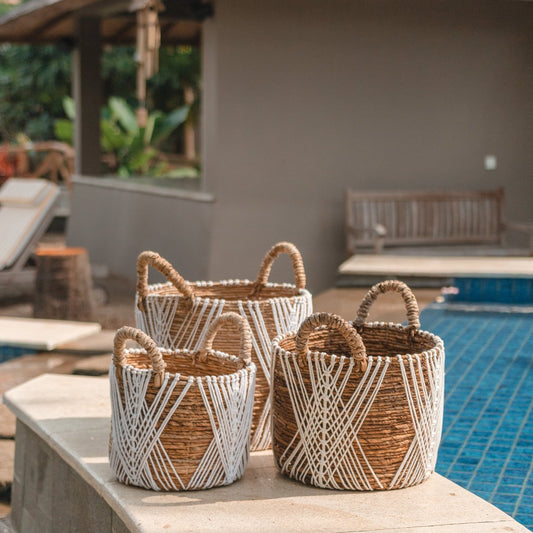 Storage basket | Plant basket | Laundry basket LAWU made of banana fiber (3 sizes)