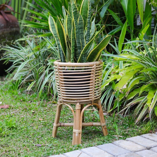 Rotan AKARA Plantenstandaard Rond