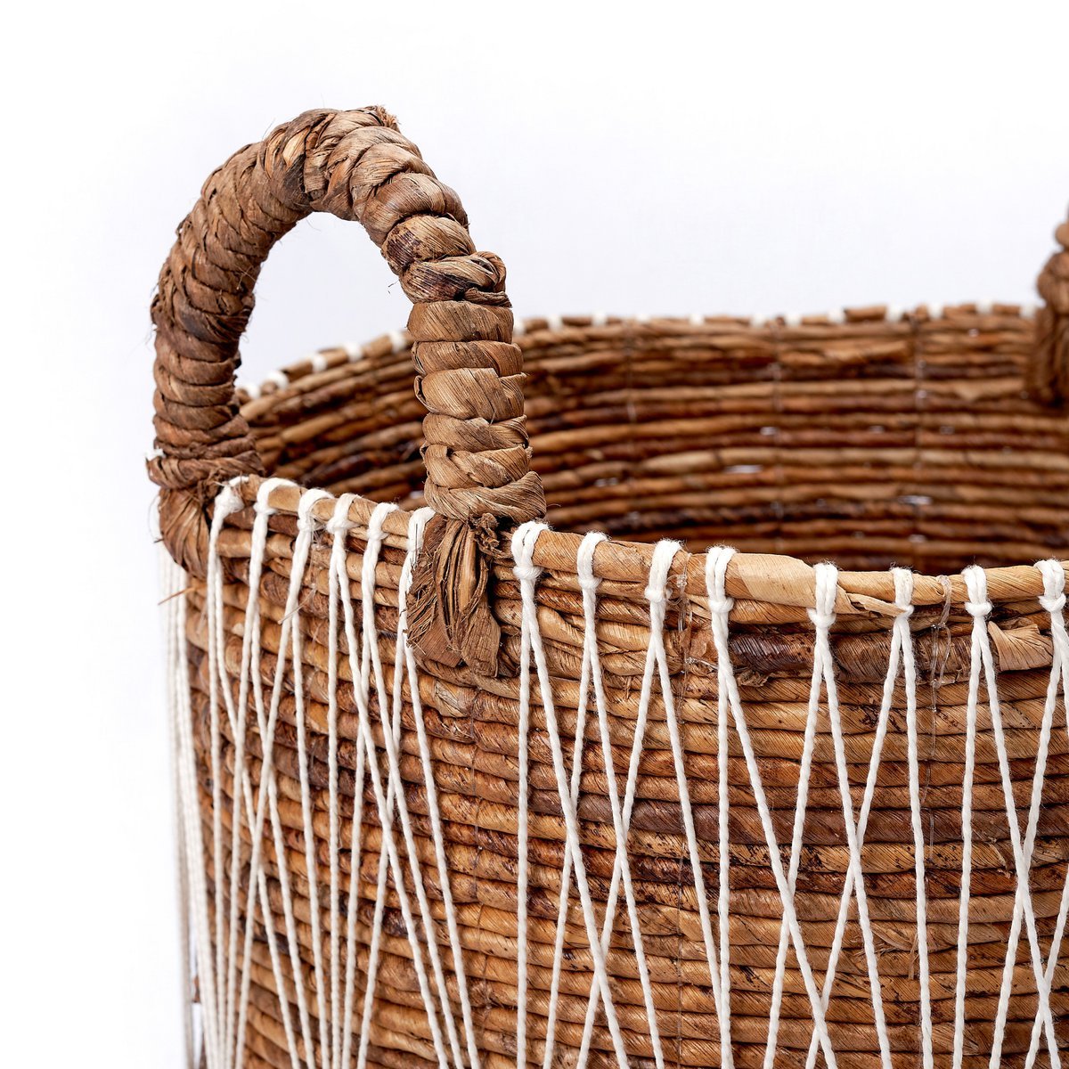 Boho laundry basket | Plant basket | Storage basket MANDURO made of banana fiber (3 sizes)