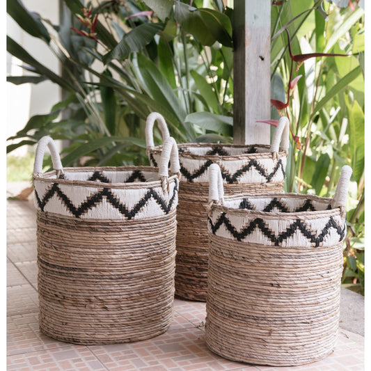 Basket | Laundry Basket | Plant Basket DALU made of Banana Fiber (3 sizes)