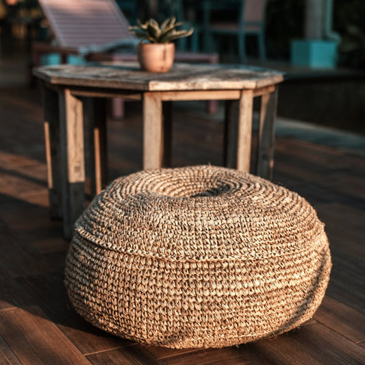 Pouf | Beanbag TELU from Raffia (2 sizes)