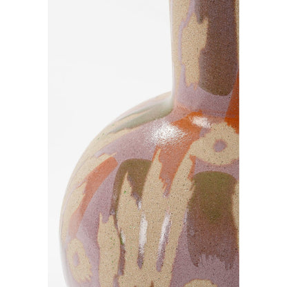 Javi Vase - H34 x Ø52 cm - Ceramic - Pink, Beige