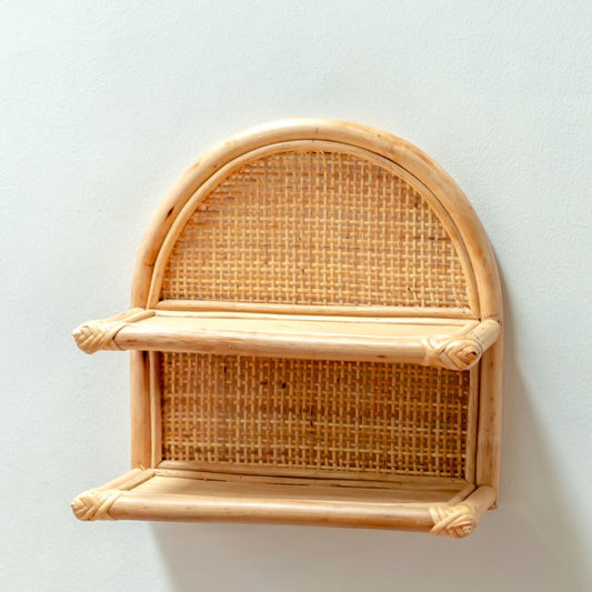 Rattan Wall Shelf TIASA beige