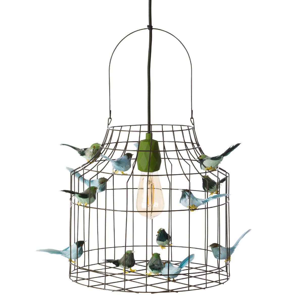 hanglamp vogeltjes groen