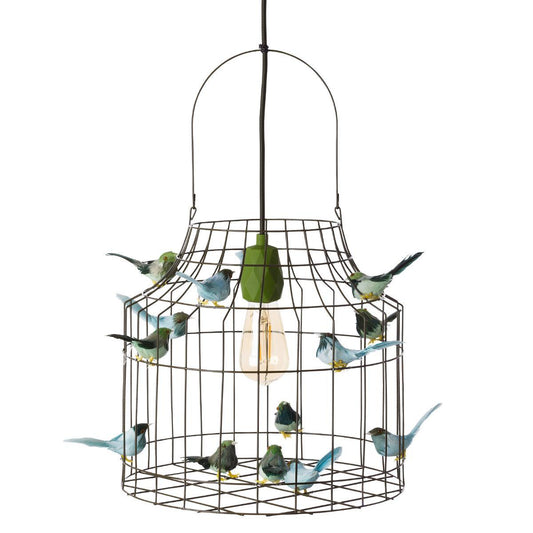 hanglamp vogeltjes groen