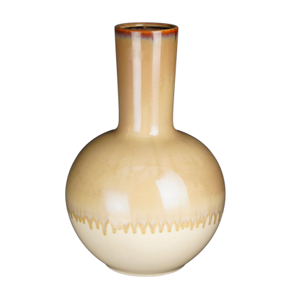 Holm Vase - H52 x Ø34 cm - Ceramic - Cream