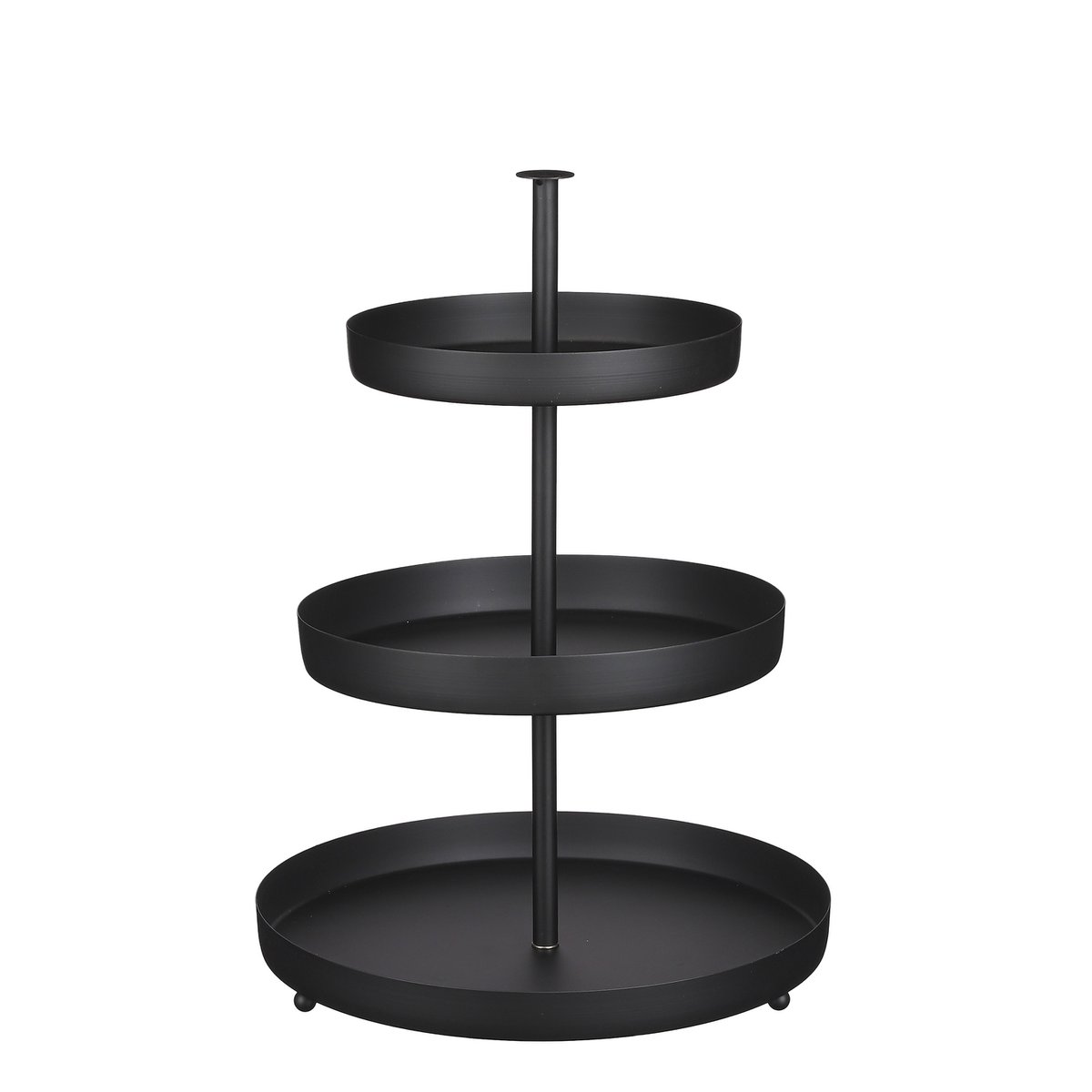 Etagere 3-Laags - H44 x Ø30 cm - Zwart