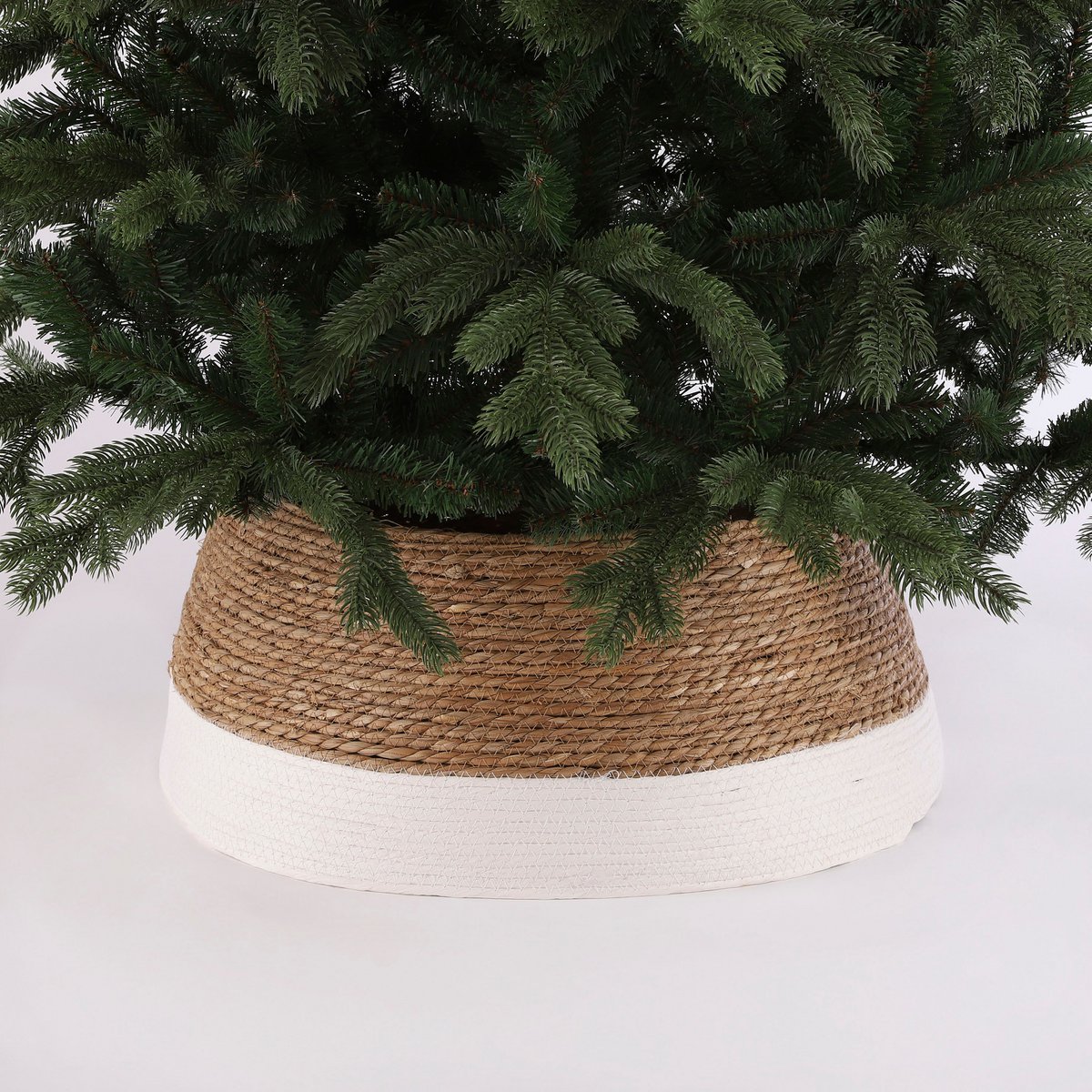 Kerstboomrok - H26 x Ø58 cm - Zeegras - Off White